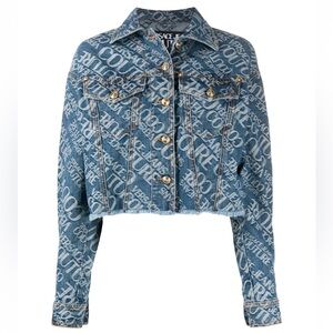 Versace Jeans Collection Patterned Denim Jacket